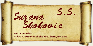 Suzana Skoković vizit kartica